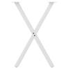 X-Shaped Dining Table Legs - White Steel 50x(72-73) cm | HipoMarket