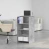 Concrete Grey Reception Desk - Stylish & Functional | Hipomarket