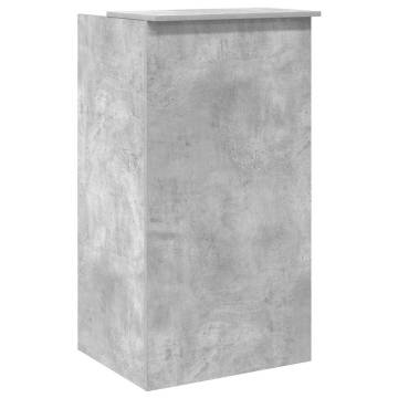 Concrete Grey Reception Desk - Stylish & Functional | Hipomarket