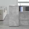 Concrete Grey Storage Cabinet - Efficient Organizational Solution