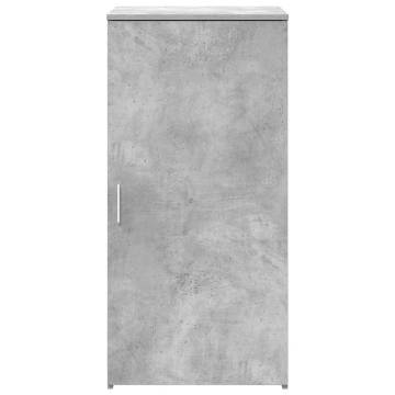 Concrete Grey Storage Cabinet - Efficient Organizational Solution