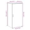 Storage Cabinet Grey Sonoma 50x45x103.5 cm - Hipomarket