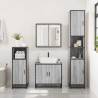 4 Piece Grey Sonoma Bathroom Furniture Set - Stylish Storage