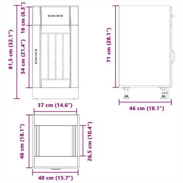 Kitchen Base Cabinet Lucca - Old Wood Engineered Design