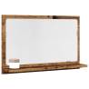  Bathroom Mirror Cabinet Old Wood 60x11x37 cm Engineered Wood Colour old wood Size 60 x 11 x 37 cm Quantity in Package 1 