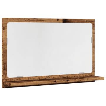 Bathroom Mirror Cabinet - Old Wood 60x11x37 cm | HipoMarket