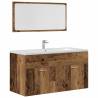 Stylish 4 Piece Old Wood Bathroom Furniture Set | HipoMarket