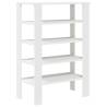 Elegant White Shoe Rack - 61x32x87.5 cm | Hipo Market