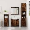 3 Piece Bathroom Furniture Set - Smoked Oak | HipoMarket