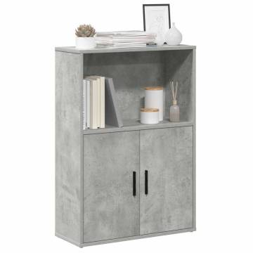 Concrete Grey Bookcase - 60x24x85 cm Engineered Wood | HipoMarket