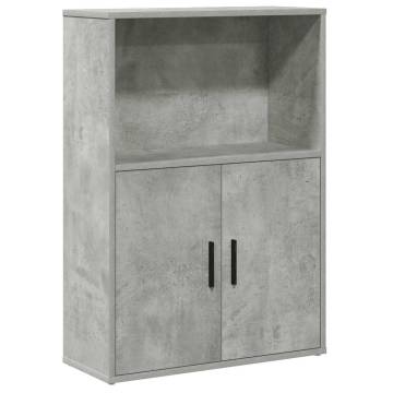 Concrete Grey Bookcase - 60x24x85 cm Engineered Wood | HipoMarket