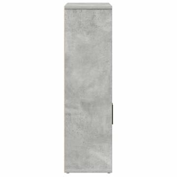 Concrete Grey Bookcase - 60x24x85 cm Engineered Wood | HipoMarket