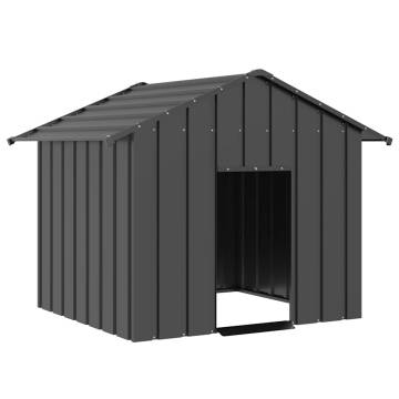 Durable Dog House with Roof | Galvanised Steel, 131x101 cm