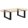 U-Shaped Coffee Table Legs - Black Steel (70x30 cm) - 2 pcs