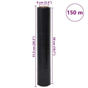 Stretch Film 6 pcs Black 30 μm - Durable Protection