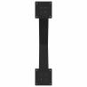 X-Shaped Dining Table Legs - Black Steel, 80x(72-73) cm - 2 pcs