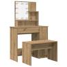 Dressing Table Set with LED in Artisan Oak | Hipomarket