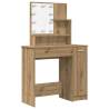 Dressing Table Set with LED in Artisan Oak | Hipomarket