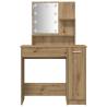 Dressing Table Set with LED in Artisan Oak | Hipomarket