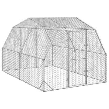 Chicken Run 2.5x4 Galvanised Steel | Durable Chicken Coop