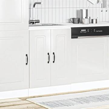 Kalmar High Gloss White Sink Base Cabinet - 60x46x81.5 cm