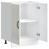 Kalmar High Gloss White Sink Base Cabinet - 60x46x81.5 cm