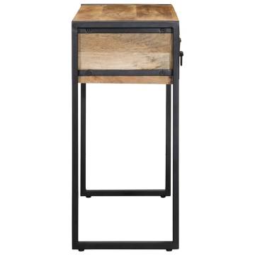 Console Table 100x35 cm - Solid Rough Mango Wood | Hipo Market