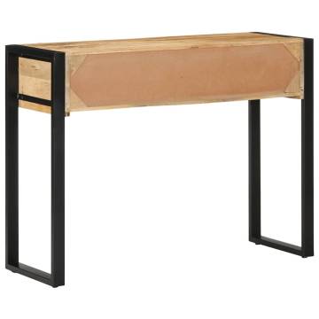 Console Table 100x35 cm - Solid Rough Mango Wood | Hipo Market