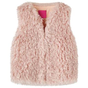 Kids' Faux Fur Vest Light Pink - Size 92 | Hipomarket