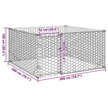 Outdoor Dog Kennel with Door - Durable Galvanised Steel | HipoMarket