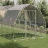 Chicken Run with Roof 2.5x8m - Durable Galvanised Steel