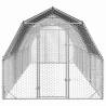 Chicken Run with Roof 2.5x8m - Durable Galvanised Steel