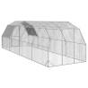 Chicken Run with Roof 2.5x8m - Durable Galvanised Steel