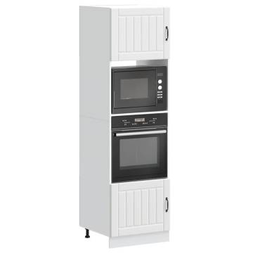 Kalmar White Oven Cabinets - 2 pcs | Durable & Space-Saving