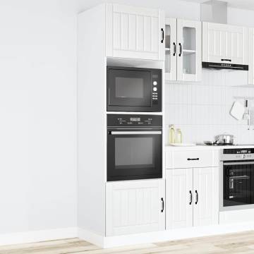 Kalmar White Oven Cabinets - 2 pcs | Durable & Space-Saving