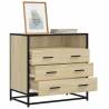 Stylish Drawer Cabinet Sonoma Oak - Durable & Elegant Design