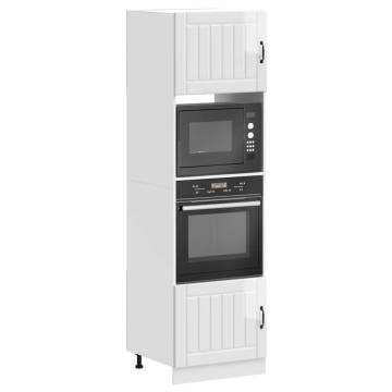 Kalmar Oven Cabinets (2 Pcs) - Gloss White Engineered Wood