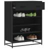  Shoe Cabinet Black 75x38x97.5 cm Engineered Wood and Metal Colour black Quantity in Package 1 Number of Number of shelves 