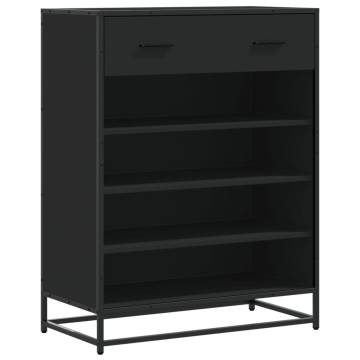 Shoe Cabinet Black 75x38x97.5 cm - Stylish Storage Solution