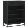 Shoe Cabinet Black 75x38x97.5 cm - Stylish Storage Solution