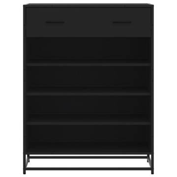 Shoe Cabinet Black 75x38x97.5 cm - Stylish Storage Solution