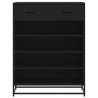 Shoe Cabinet Black 75x38x97.5 cm - Stylish Storage Solution