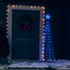 Christmas Cone Tree Blue 70 LEDs Decoration 50x120 cm