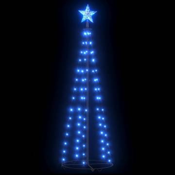 Christmas Cone Tree Blue 70 LEDs Decoration 50x120 cm