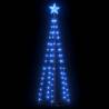 Christmas Cone Tree Blue 70 LEDs Decoration 50x120 cm