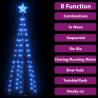 Christmas Cone Tree Blue 70 LEDs Decoration 50x120 cm