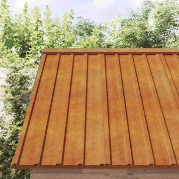 Roof Panels 36 pcs Rusty Corten Steel 60x44 cm - Durable & Versatile