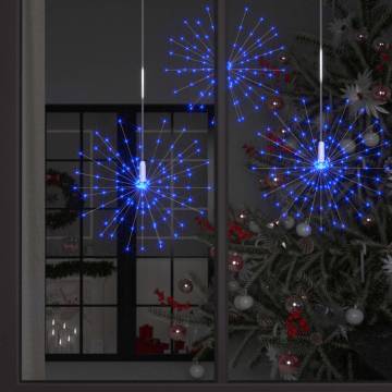 Outdoor Christmas Firecrack Light Blue 20cm - 140 LEDs