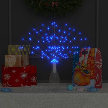 Outdoor Christmas Firecrack Light Blue 20cm - 140 LEDs