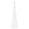 Acrylic Decorative LED Light Cone - Warm White 120 cm